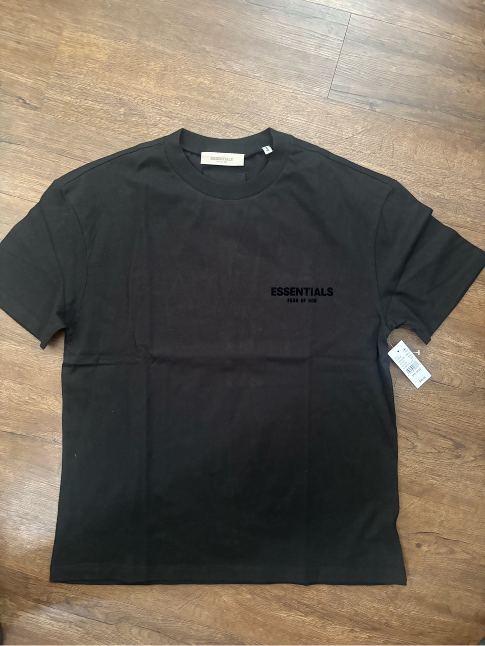 Essentials Black Short Sleeve Logo Tee